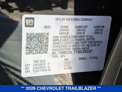 New 2026 Chevrolet TrailBlazer RS w/ Convenience Package image 35