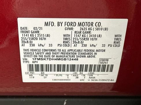 Used 2021 Ford Explorer XLT w/ Equipment Group 202A RWD image 28