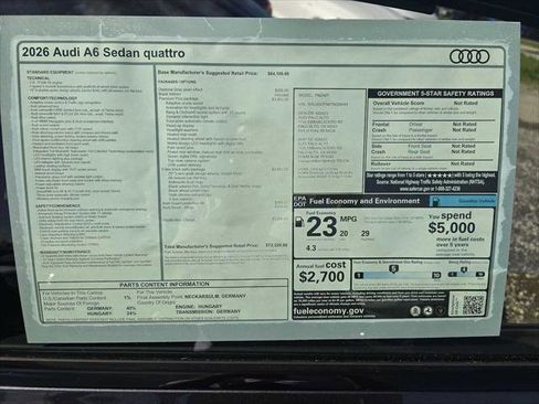 New 2026 Audi A6 Premium Plus AWD/4WD image 19