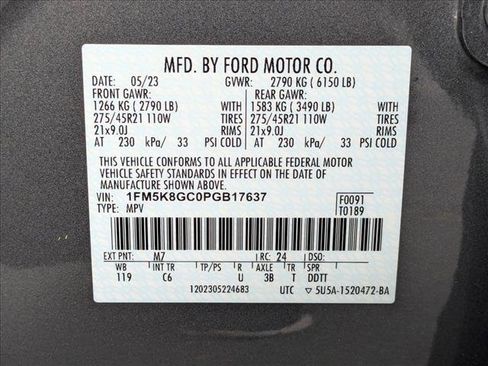 Certified 2023 Ford Explorer ST w/ Equipment Group 401A image 24
