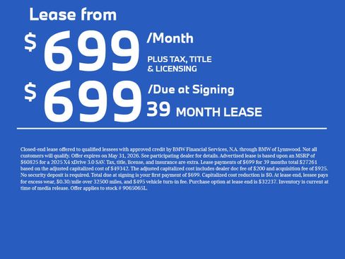 Used 2025 BMW X4 xDrive30i w/ Premium Package AWD/4WD image 2