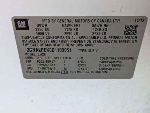 Used 2013 Chevrolet Equinox LT w/ Power Convenience Package image 15