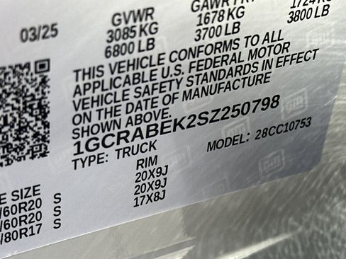 Certified 2025 Chevrolet Silverado 1500 Custom w/ Turbomax Blackout Package image 30