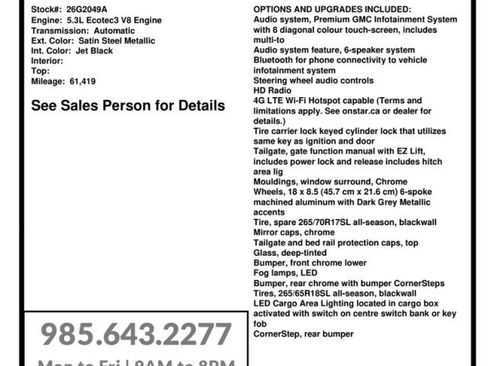 Used 2020 GMC Sierra 1500 SLT w/ SLT Premium Package AWD/4WD image 26