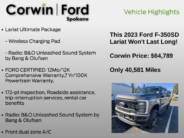 Used 2023 Ford F350 Lariat w/ Lariat Ultimate Package AWD/4WD image 17