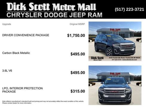 Used 2020 GMC Acadia SLE w/ Driver Convenience Package AWD/4WD image 5
