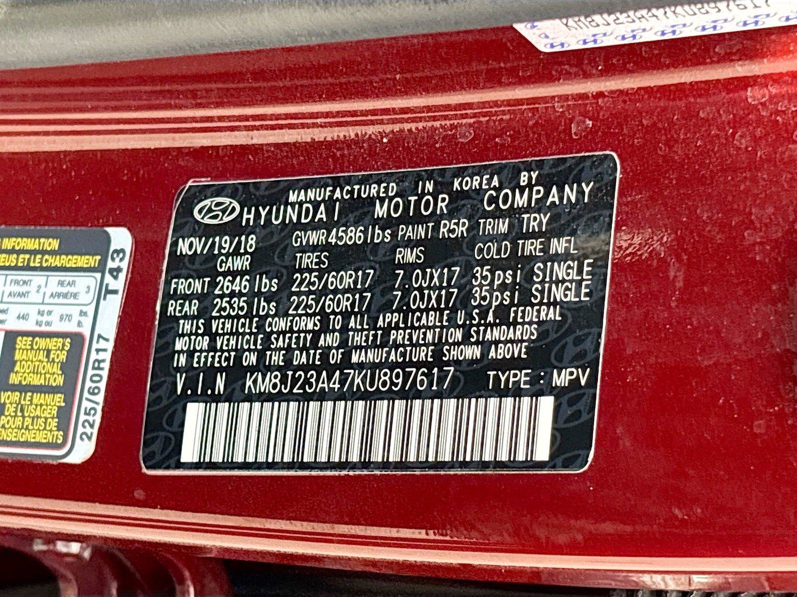 Used 2019 Hyundai Tucson SE FWD image 29