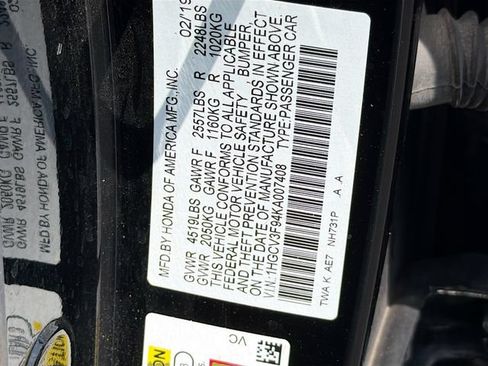 Used 2019 Honda Accord Touring image 30