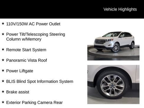 Used 2018 Ford Edge Titanium w/ Equipment Group 301A AWD/4WD image 25