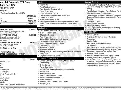 Used 2026 Chevrolet Colorado Z71 w/ Midnight Edition AWD/4WD image 41