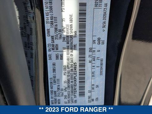 Used 2023 Ford Ranger XL w/ Equipment Group 101A High RWD image 25