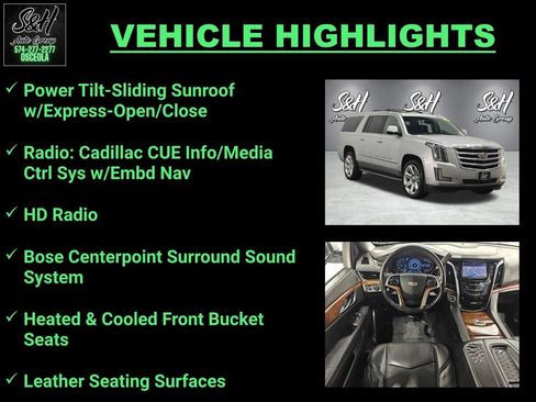 Used 2016 Cadillac Escalade ESV Luxury AWD/4WD image 3