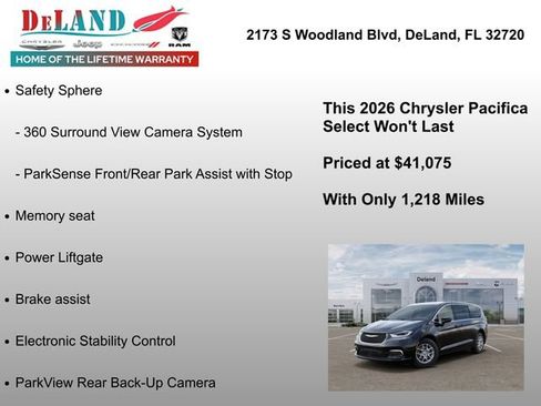 New 2026 Chrysler Pacifica Select FWD image 6