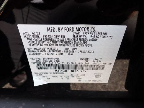 Used 2022 Ford EcoSport S AWD/4WD image 14