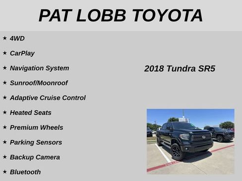 Used 2018 Toyota Tundra SR5 w/ TRD Sport Package AWD/4WD image 12