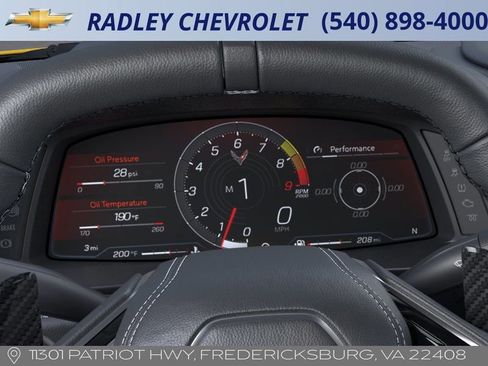 New 2025 Chevrolet Corvette Z06 w/ Stealth Interior Trim Package image 18