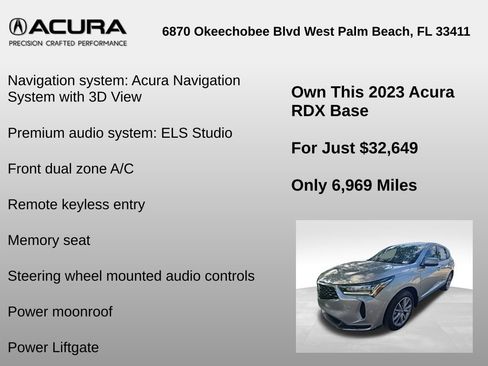 Used 2023 Acura RDX w/ Technology Package FWD image 6