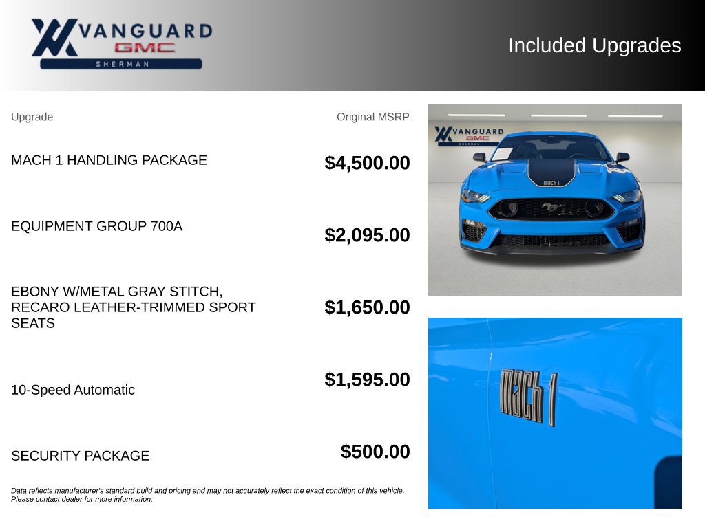 Used 2022 Ford Mustang Mach 1 w/ Mach 1 Handling Package RWD image 9