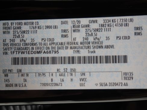 Used 2021 Ford F150 Limited AWD/4WD image 40