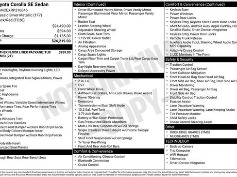 Used 2024 Toyota Corolla SE FWD image 34
