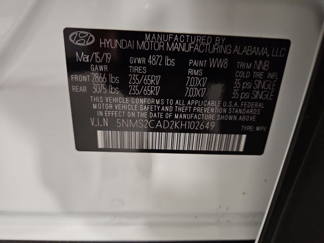 Used 2019 Hyundai Santa Fe SE AWD/4WD image 24