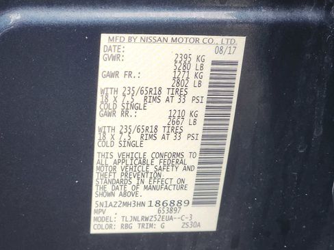 Used 2017 Nissan Murano SL w/ SL Technology Package image 26