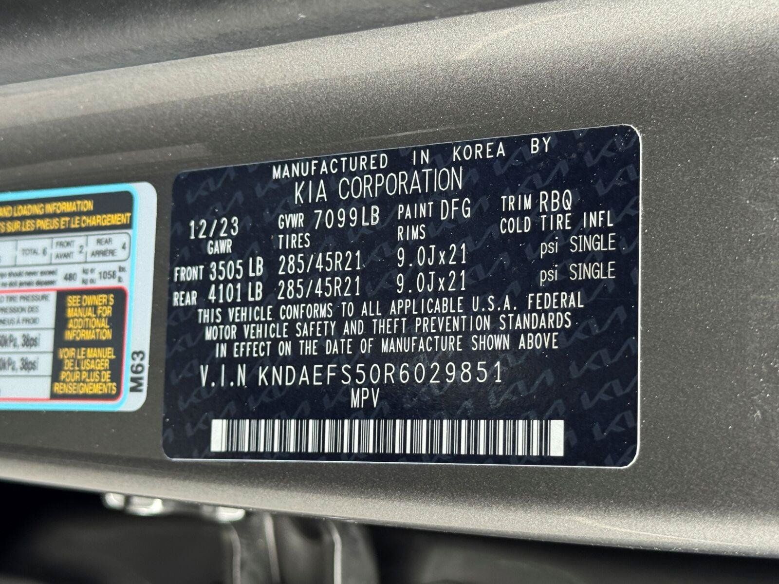 Used 2024 Kia EV9 GT-Line AWD/4WD image 50