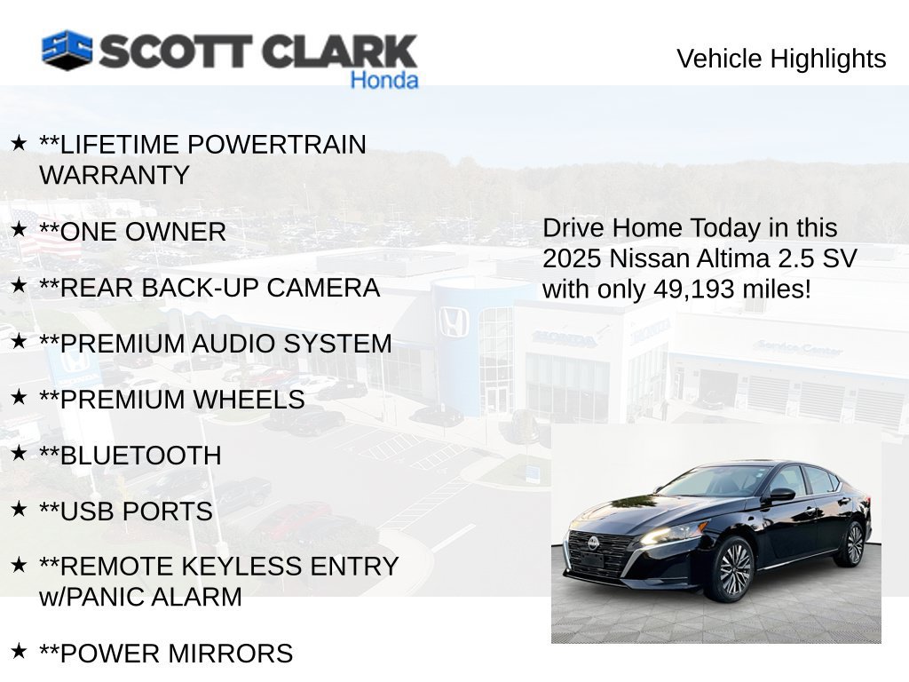 Used 2025 Nissan Altima 2.5 SV AWD/4WD image 11