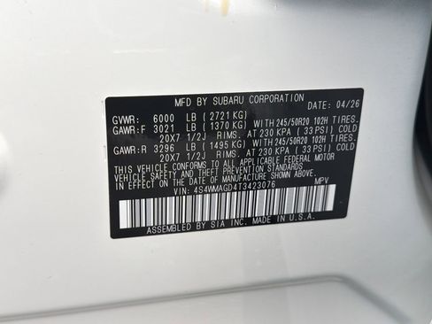 New 2026 Subaru Ascent Limited AWD/4WD image 31