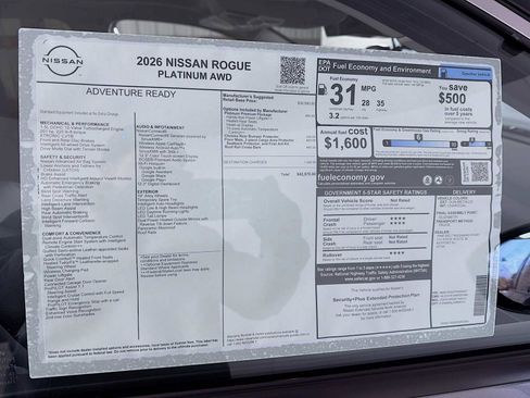 New 2026 Nissan Rogue Platinum w/ Platinum Premium Package image 6