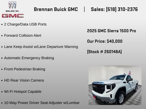 Certified 2025 GMC Sierra 1500 Pro w/ Pro Value Package AWD/4WD image 24