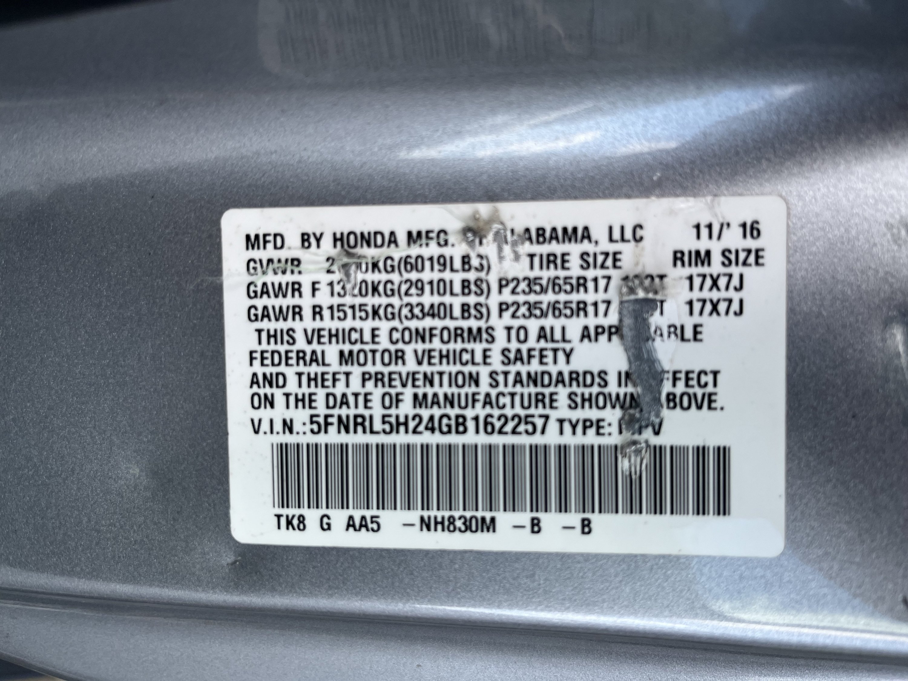 Used 2016 Honda Odyssey LX image 17