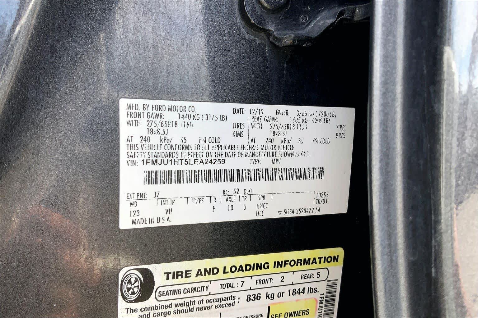 Used 2020 Ford Expedition XLT w/ Equipment Group 201A RWD image 35