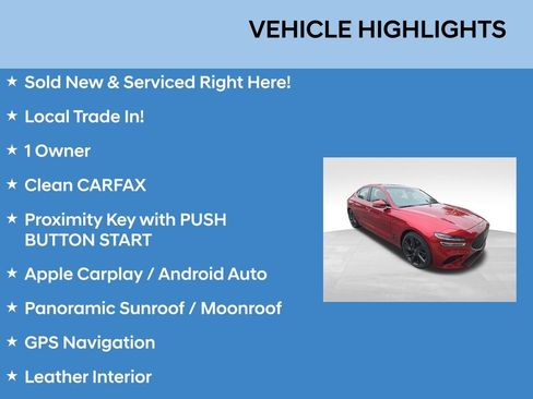 Used 2023 Genesis G70 2.0T w/ Sport Prestige Package AWD/4WD image 2