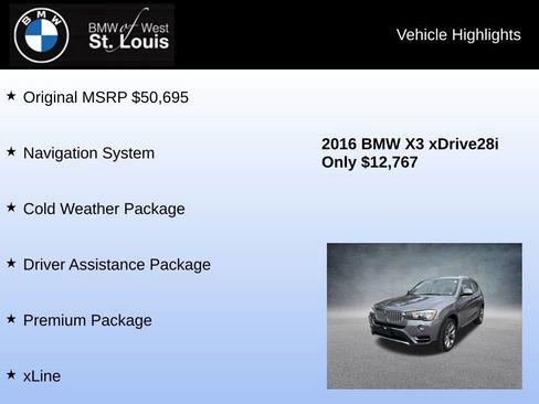 Used 2016 BMW X3 xDrive28i image 8