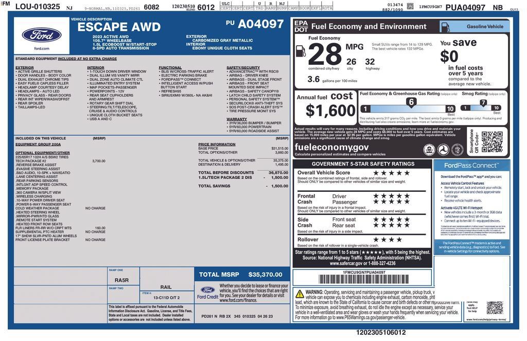 Used 2023 Ford Escape Active w/ Tech Pack #2 AWD/4WD image 23