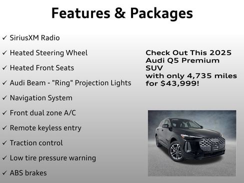 Used 2025 Audi Q5 Premium w/ Convenience Package AWD/4WD image 12