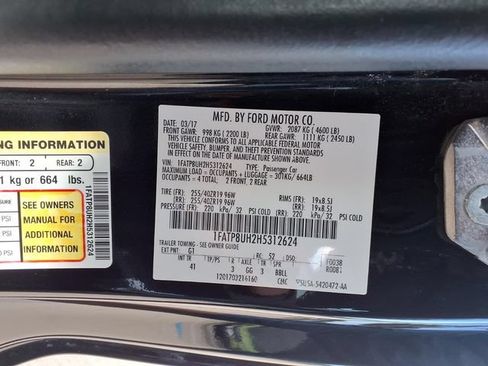 Used 2017 Ford Mustang Premium w/ Equipment Group 201A RWD image 8