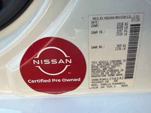 Used 2020 Nissan Altima 2.5 SR w/ Premium Package AWD/4WD image 12