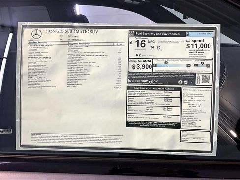 New 2026 Mercedes-Benz GLS 580 4MATIC image 18