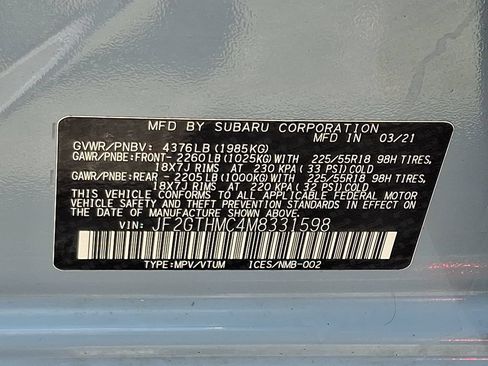 Certified 2021 Subaru Crosstrek 2.5i Limited w/ Moonroof Package 1 AWD/4WD image 27