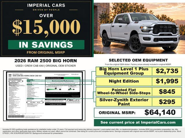 Used 2026 RAM 2500 Big Horn AWD/4WD image 3