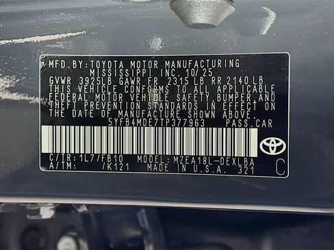 Used 2026 Toyota Corolla LE image 12