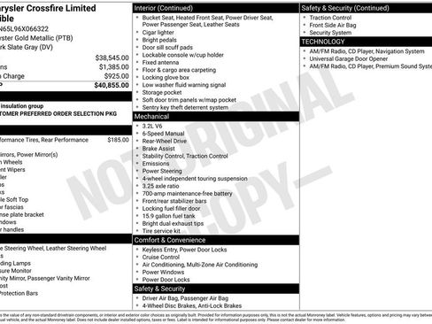 Used 2006 Chrysler Crossfire Limited image 2