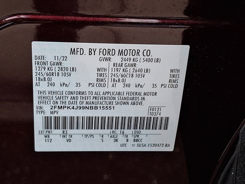 Certified 2022 Ford Edge SEL AWD/4WD image 27