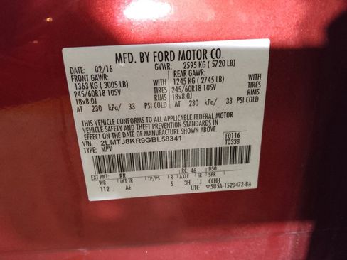 Used 2016 Lincoln MKX Select w/ Climate Package image 33