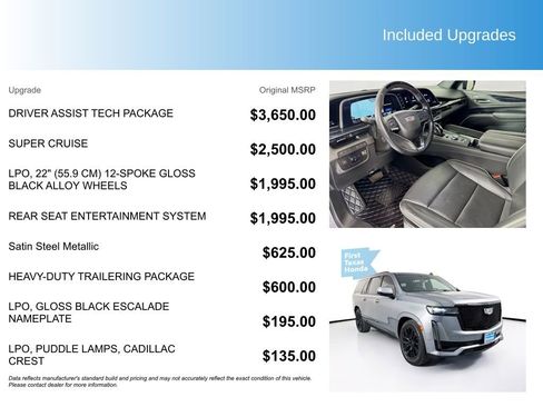 Used 2021 Cadillac Escalade ESV Sport w/ Driver Assist Tech Package image 5