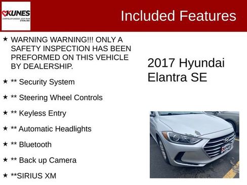 Used 2017 Hyundai Elantra SE image 2