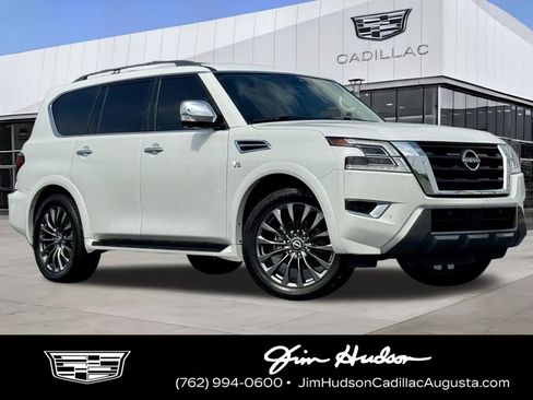 Used 2022 Nissan Armada Platinum w/ Captain's Chairs Package RWD image 1