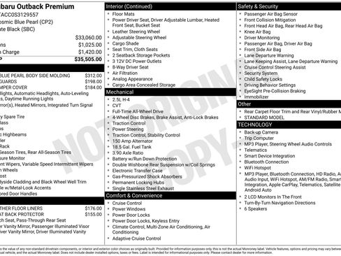 Used 2025 Subaru Outback Premium AWD/4WD image 6